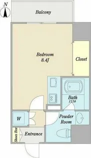 プリヴィアーレ金山【5階】の間取り