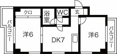 第七加藤ビル【2階】の間取り