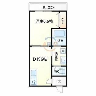 STABLE SHOJIHIGASHI (ステーブル小路東)【202号室】の間取り