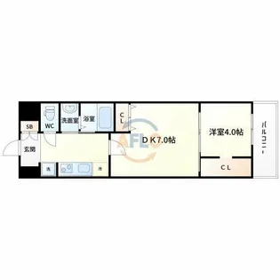 ラディアンス【6階】の間取り