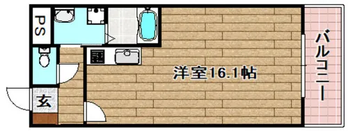 フレアコート【302号室】の間取り