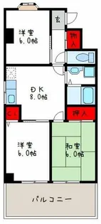 ネオポリス志紀【1階】の間取り