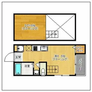 レガリータ天神東【201号室】の間取り