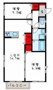 N-VILLAGEゆなみⅡ【1階】の間取り