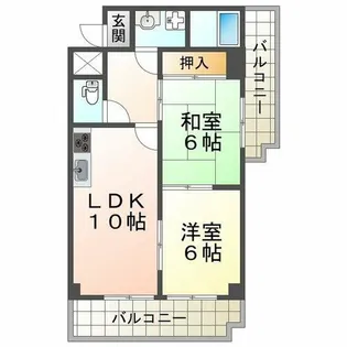 ルミエール星が丘【2階】の間取り