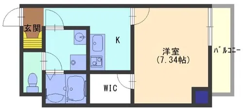 I Cube守口【6階】の間取り