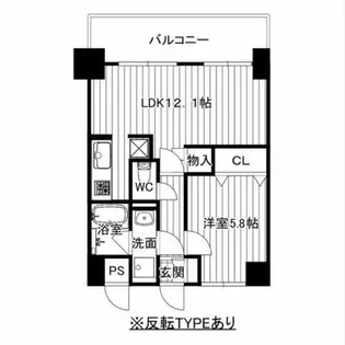 マンションはりげん鳳【901号室】の間取り