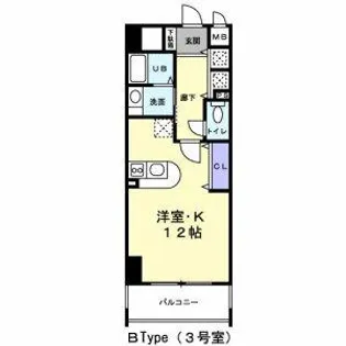 ドムスⅣ【6階】の間取り