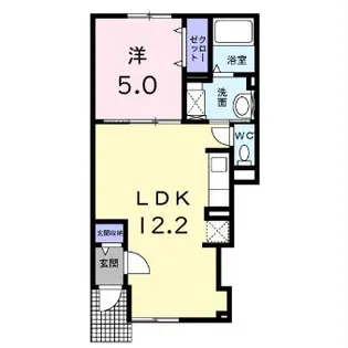 スパライ銀世Ⅴ【1階】の間取り