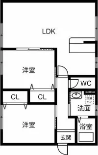 メゾンクラシードB【102号室】の間取り