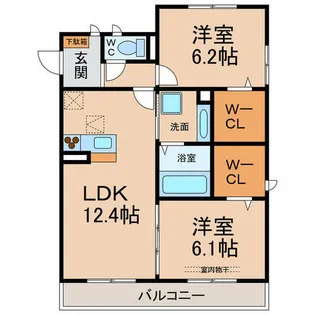 プライド&グローリー【3階】の間取り