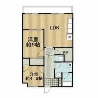マンション桂【4階】の間取り