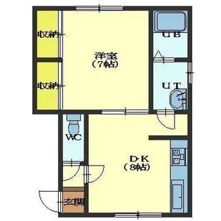 ハイツななかまど【202号室】の間取り