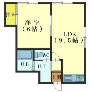 パステルコートミナト【207号室】の間取り