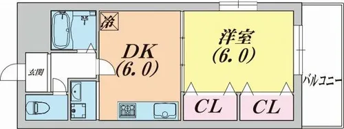 パルメゾン北町【2階】の間取り