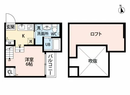 ロッククリスタル井尻【2階】の間取り