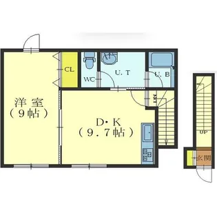 ディアコート【201号室】の間取り