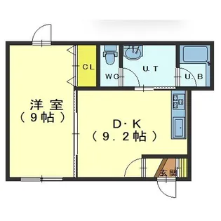 ディアコート【101号室】の間取り