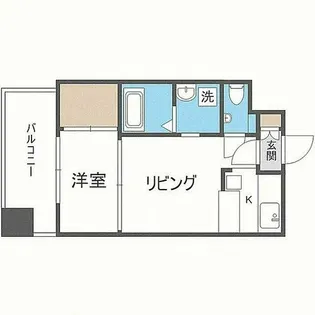 エステートモア天神【3階】の間取り