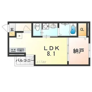 ALEGRIA北助松South【2階】の間取り