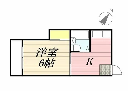 メモリアル箱崎【6階】の間取り