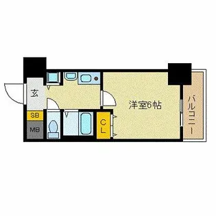 プレサンス名古屋STATIONザ・シティ【4階】の間取り