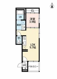 Regalo Shiga-hondori【3階】の間取り