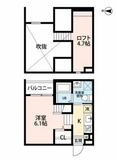 Amici馬手【1階】の間取り