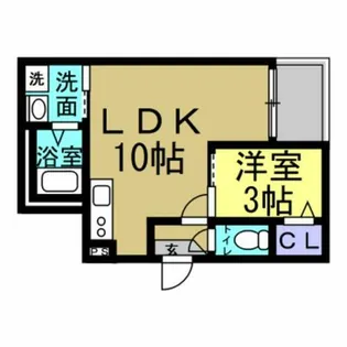 Jack odakaⅦ【202号室】の間取り
