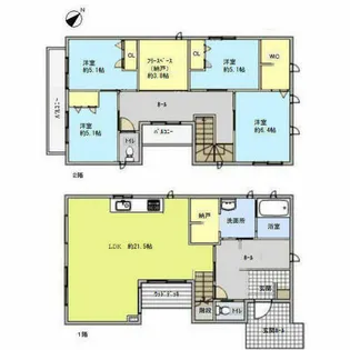 愛知県知立市桜木町桜木【一戸建】の間取り