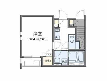 クレイノショコラーデ【1階】の間取り