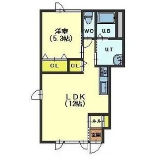 グランメゾン【101号室】の間取り