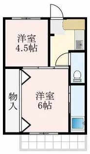 ビレッジハウス南野田【2階】の間取り