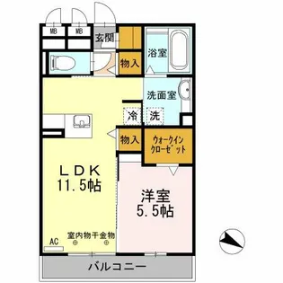 メルベーユ【3階】の間取り