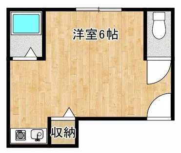 カレッジハウスニシガミ【202号室】の間取り