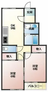 イルデュノール【1階】の間取り