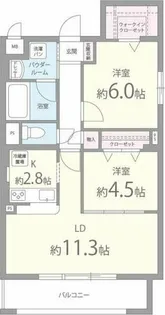 メルヴェーユ藤井寺【3階】の間取り