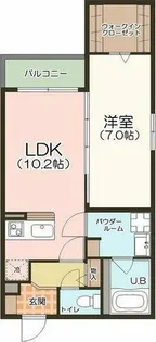 ニンフェンブルグ堀田【1階】の間取り