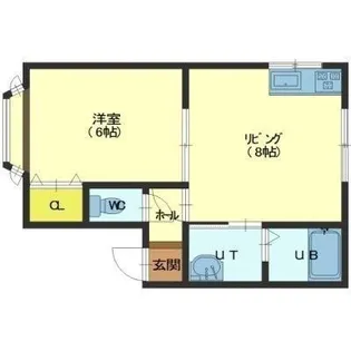 パークサイドA【202号室】の間取り