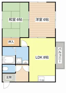 ボナール【102号室】の間取り