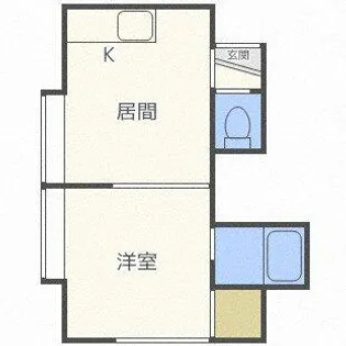 ラ・メゾン22【103号室】の間取り