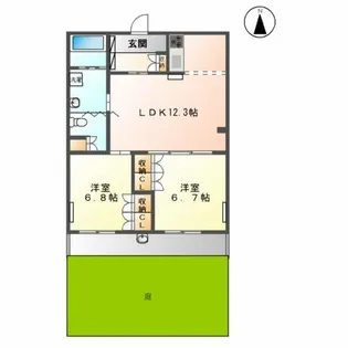 スターガーデン新栄【1階】の間取り