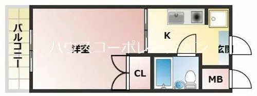 兵庫県尼崎市東園田町9丁目【マンション】の間取り