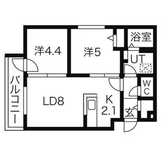 E-Horizon北円山【3階】の間取り