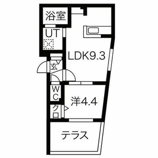 ASTER YAMANOTE【1階】の間取り