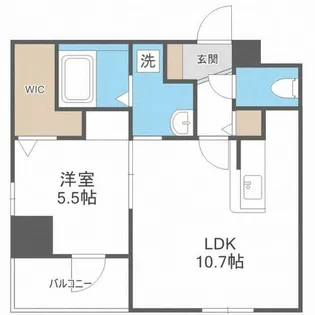 AP L-tage西新【9階】の間取り