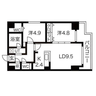 EFFECT YAMAHANA【6階】の間取り