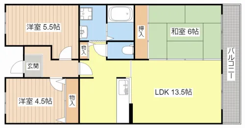 セリージェ・彦根【409号室】の間取り
