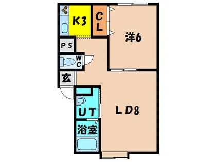 レモンハイツ山の手【204号室】の間取り