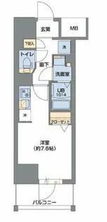 Metrosa谷町六丁目South【5階】の間取り